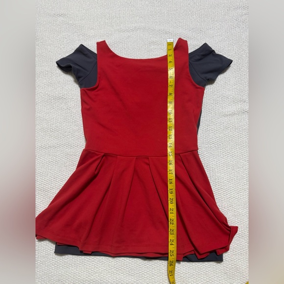 Set Of Two Susana Monaco Women S Gray Red Stretch Mini Dress - Picture 10 of 11